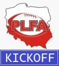 źródło grafiki: własna + logo PLFA należące do Polskiego Związku Futbolu Amerykańskiego